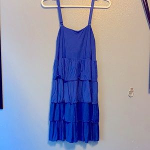 Inc Blue ruffled sleeveless dress. Size 1x